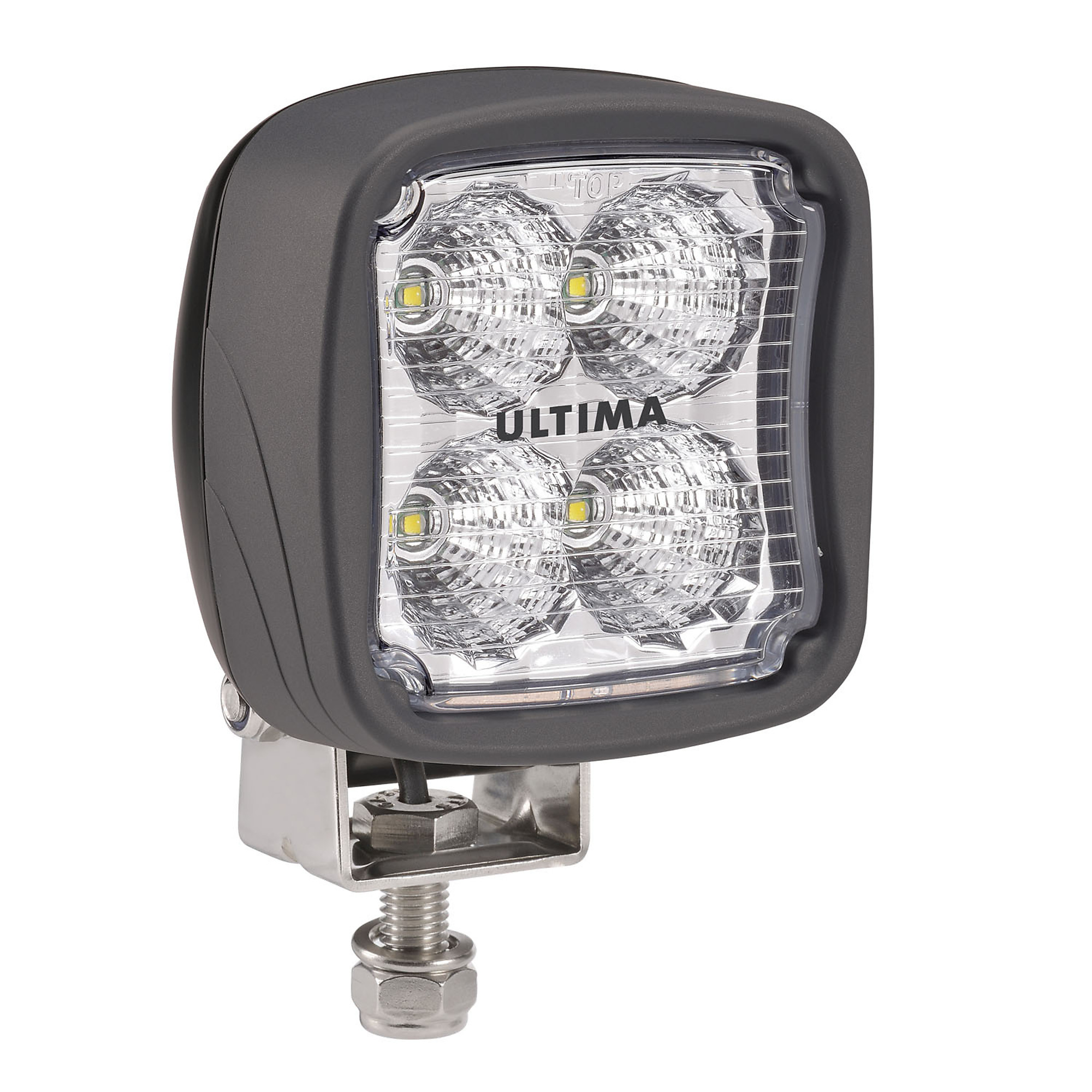 BWI Ultima, Work Lamp Flood, 2000 Lumens, Black, Square, Light Output 2000 lumen, Light Bulb Type LED, Watts 20 Model# UT-72449-2